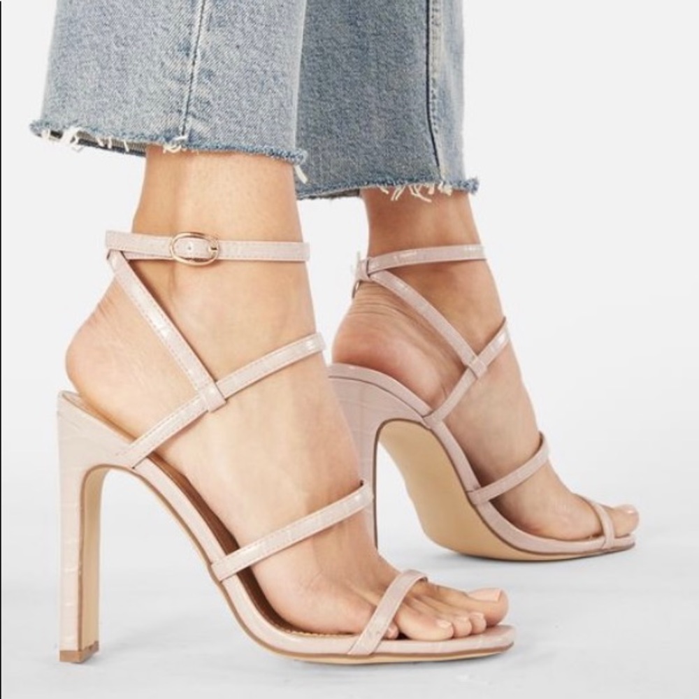 Lilac Heeled Dress Sandals - Melodee (Just Fab)